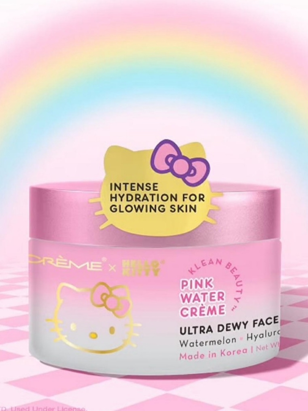 Creme X Hello Kitty Pink Water Crème Ultra Dewy Watermelon Face Moisturizer